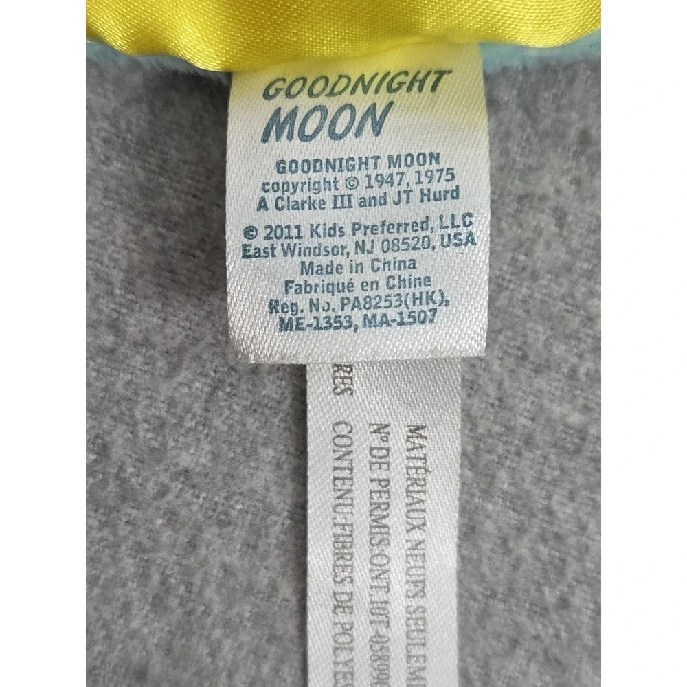 Goodnight Moon Plush Bunny Security Blanket Baby Lovey Retro 2011 Satin Edge